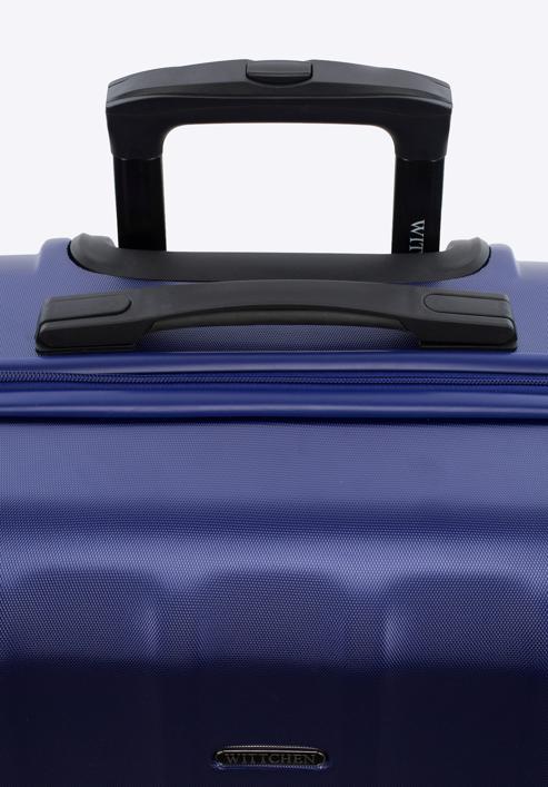 Nagy bőrönd polikarbonát anyagból, kék, 56-3P-113-86, Fénykép 10