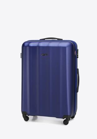 Nagy bőrönd polikarbonát anyagból, kék, 56-3P-113-90, Fénykép 1