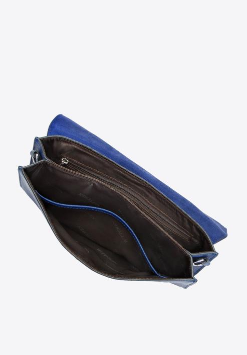 női bőr estélyi táska, kék, 91-4E-623-N, Fénykép 4