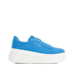 Klasszikus női vastag talpú sneakers, kék, 96-D-962-N-35, Fénykép 1