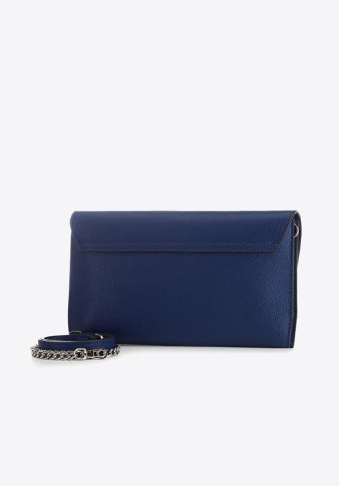 női bőr estélyi táska, kék, 91-4E-623-N, Fénykép 2