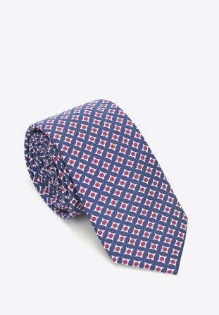 Nyakkendő selyemből mintás, kék piros, 91-7K-001-X4, Fénykép 1