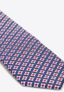 Nyakkendő selyemből mintás, kék piros, 91-7K-001-X2, Fénykép 3