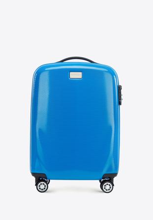 Polikarbonát kabin bőrönd, kék, 56-3P-571-95, Fénykép 1