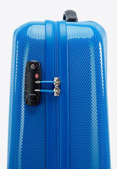 Polikarbonát kabin bőrönd, kék, 56-3P-571-90, Fénykép 7