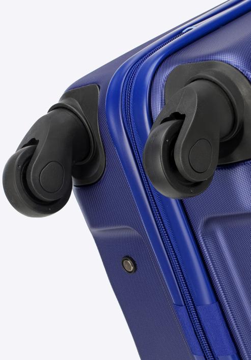 Polikarbonát közepes méretű bőrönd, kék, 56-3P-112-10, Fénykép 6