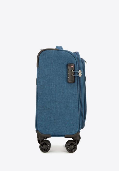 Puha bőrönd színes cipzárral, kék, 56-3S-505-31, Fénykép 2