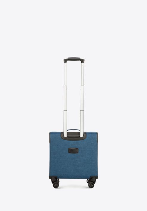 Puha bőrönd színes cipzárral, kék, 56-3S-505-31, Fénykép 3