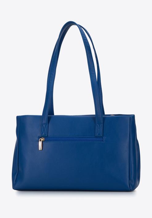 Steppelt női ökobőr shopper táska, kék, 95-4Y-047-N, Fénykép 3