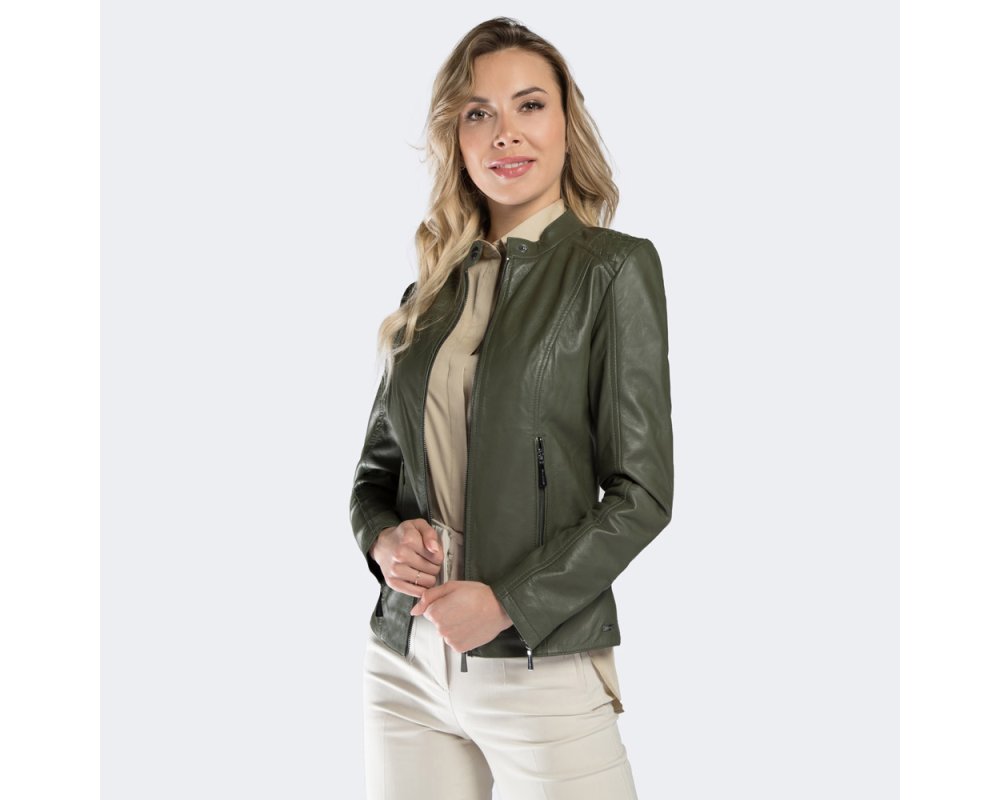 Grune Jacke Aus Naturleder Wittchen 90 09 6