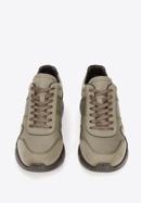 Herren-Sneaker aus veganem Leder, khaki, 93-M-301-Z-39, Bild 3