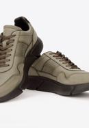 Herren-Sneaker aus veganem Leder, khaki, 93-M-301-Z-39, Bild 7