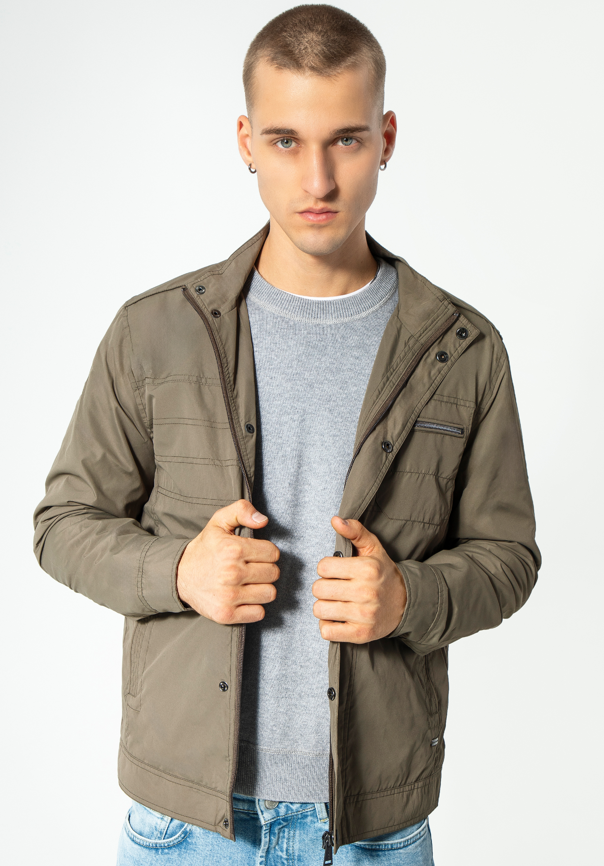 HERRENJACKE, khaki, 92-9N-450-Z-L, Bild 1