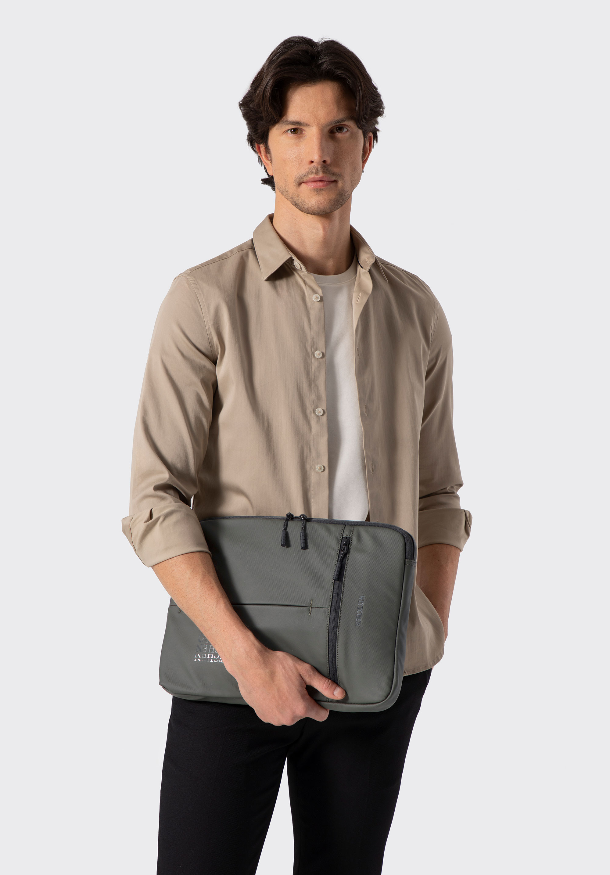 Laptoptasche für 15,6-Zoll-Laptops, khaki, 102-3P-811-8, Bild 1