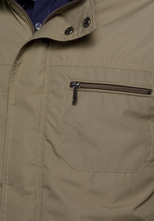 Panská bunda, khaki, 92-9N-450-1-L, Obrázek 5
