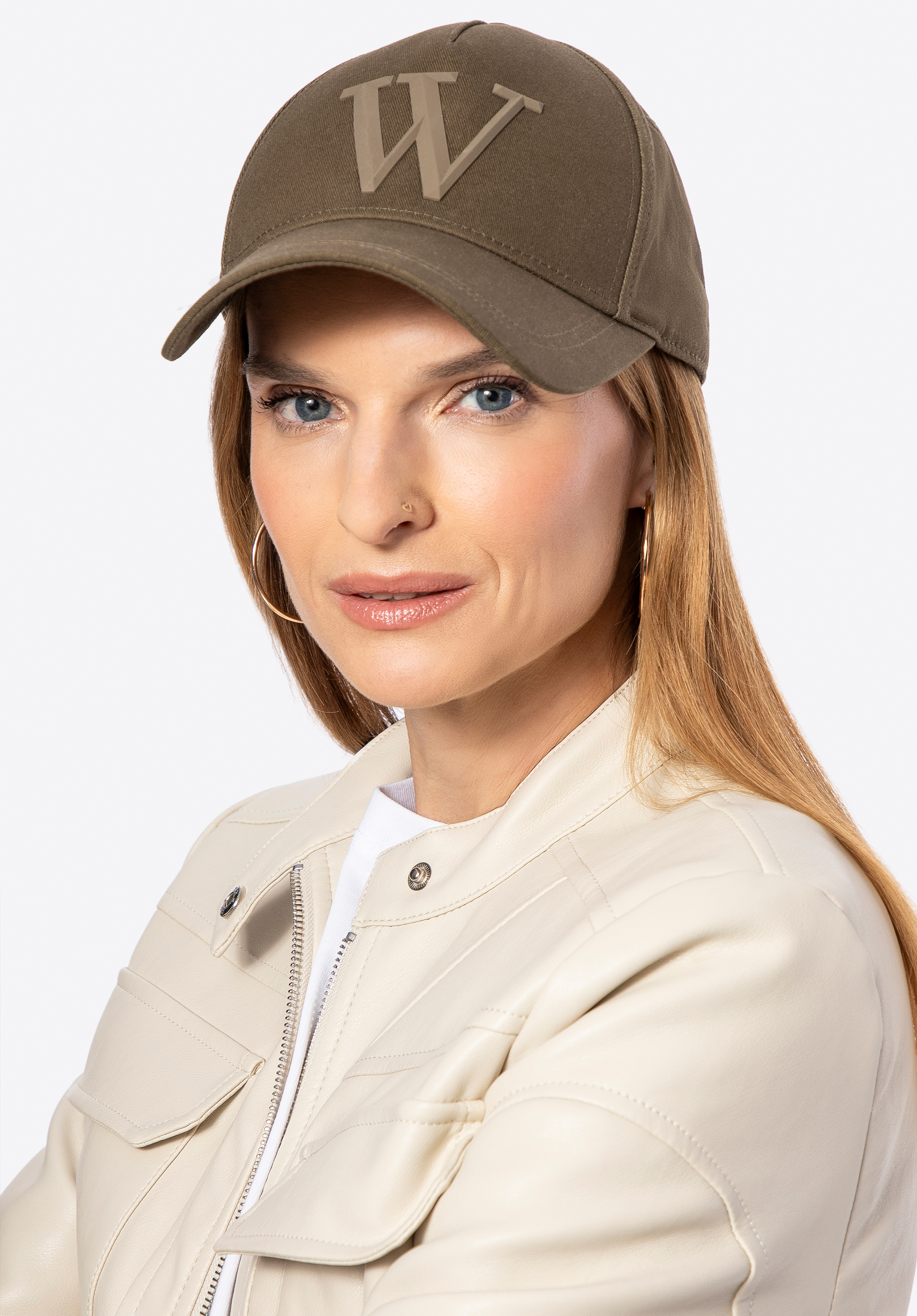 Unisex-Baseballkappe aus Baumwolle, khaki, 100-HF-006-Z, Bild 1