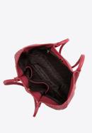 Shopper-Tasche aus gewebtem Leder, kirschrot, 97-4E-025-3, Bild 4