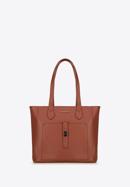 Klassische Shopper-Tasche mit Fronttasche, Kognak, 29-4Y-002-B33, Bild 2