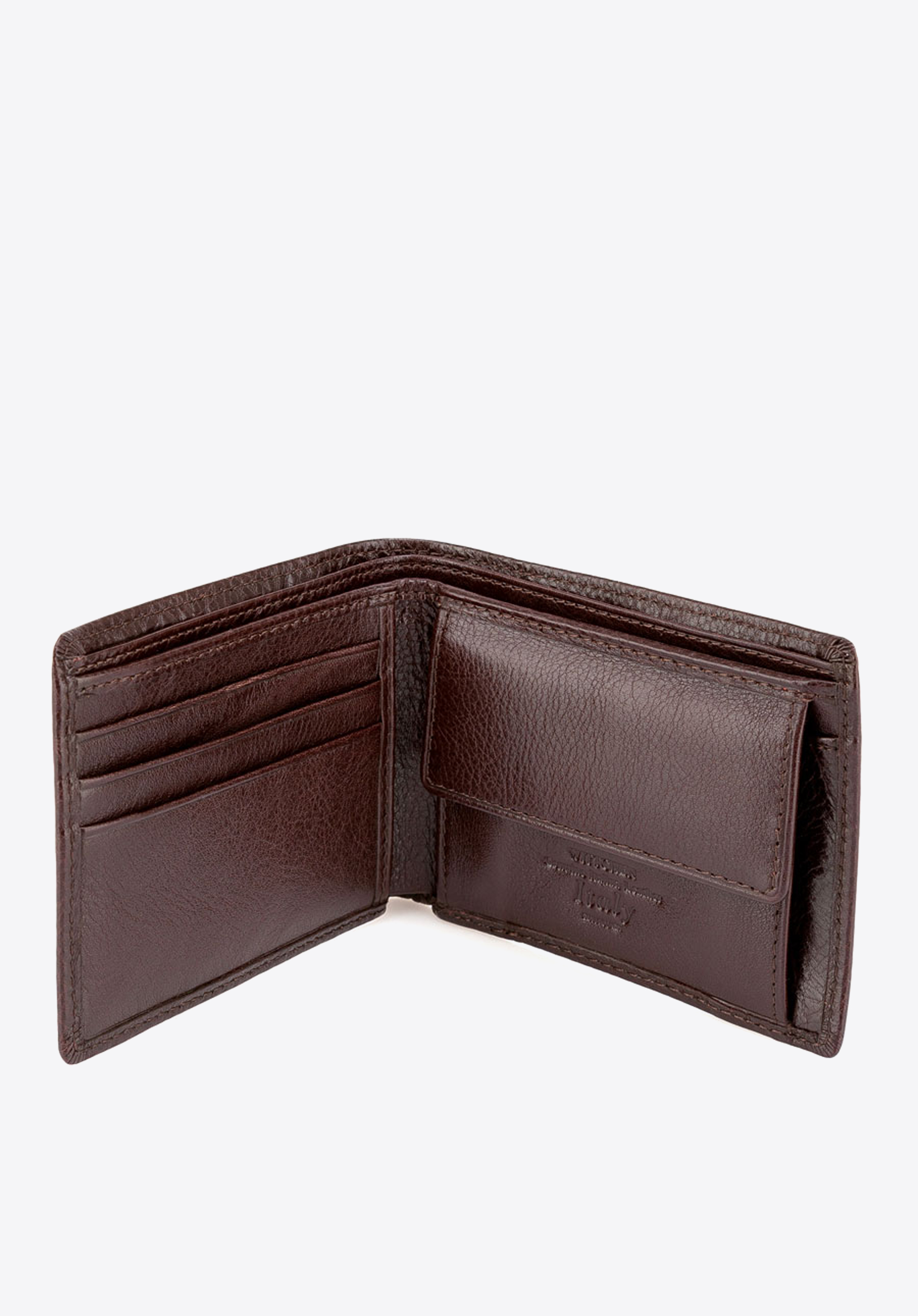 Гаманець, коричневий, 21-1-026-44, Фото 1