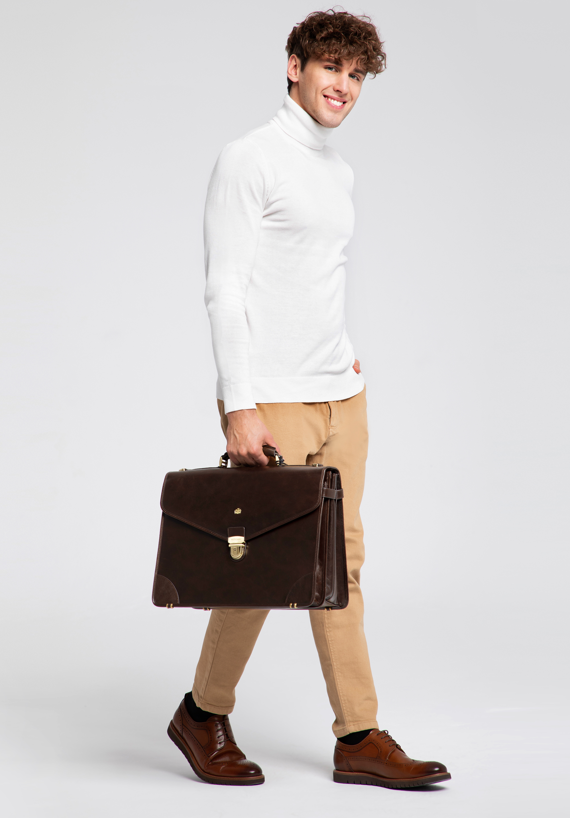 Портфель, коричневий, 10-3-016-4, Фото 1