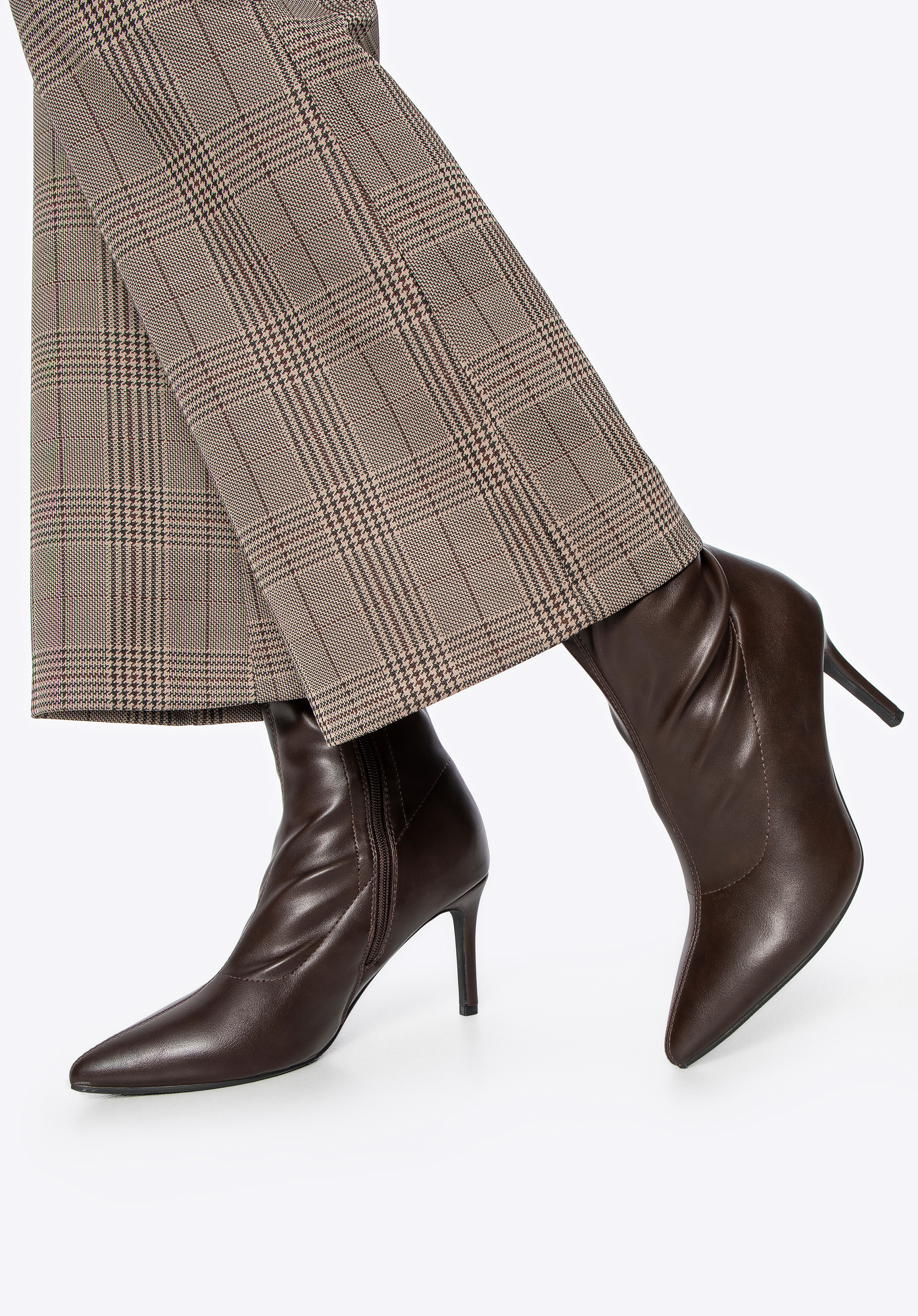 Жіночі черевики на шпильці, коричневий, 101-DP-851-4-41, Фото 1