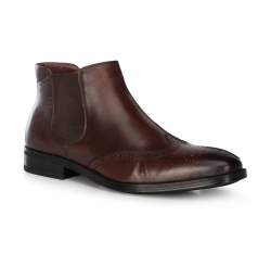 Кожаные ботинки мужские, коричневый, 91-M-913-4-42, Фотография 1