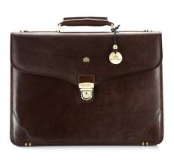 Классический кожаный портфель, коричневый, 10-3-015-4, Фотография 1