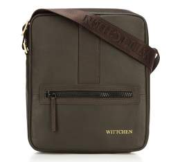 Мужская маленькая  кожаная сумка-мессенджер, коричневый, 92-4U-901-5, Фотография 1
