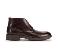 Мужские классические кожаные ботинки, коричневый, 93-M-523-4-43, Фотография 1