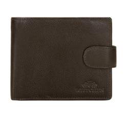 Мужской раскладной кожаный кошелек, коричневый, 21-1-120-40L, Фотография 1