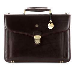 Классический кожаный портфель, коричневый, 10-3-010-4, Фотография 1