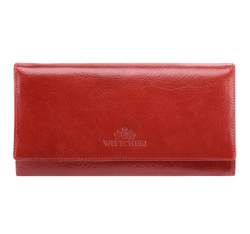 Классический большой кожаный кошелек, красный, 21-1-052-3, Фотография 1