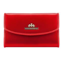 Элегантный женский кожаный кошелек, красный, 25-1-045-3, Фотография 1