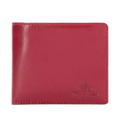 Мвленький кожаный кошелек с логотипом, красный, 26-1-436-3, Фотография 1