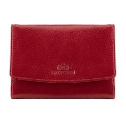 Женский кожаный кошелек среднего размера, красный, 21-1-062-30, Фотография 1