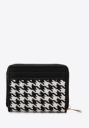 Kisméretű mintás női pénztárca, krém-fekete, 97-1E-502-X4, Fénykép 3