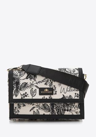 Női mintás crossbody táska, krém-fekete, 97-4E-503-X1, Fénykép 1