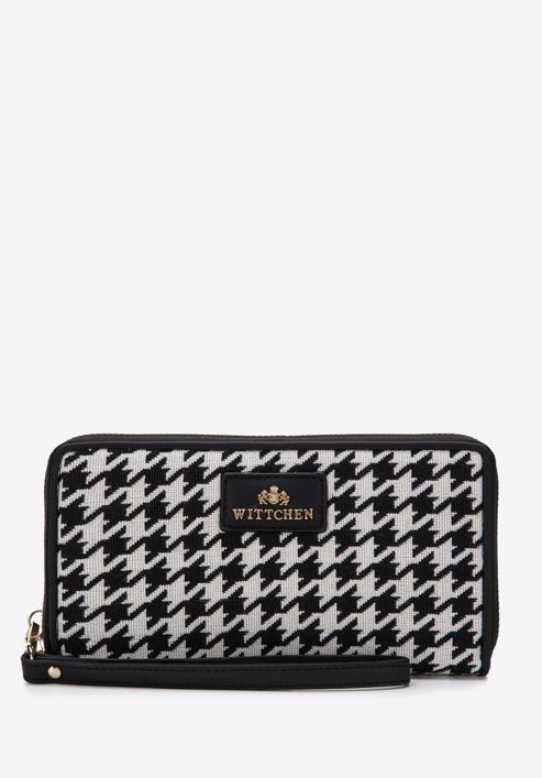 Női mintás pénztárca, krém-fekete, 97-1E-501-X4, Fénykép 1