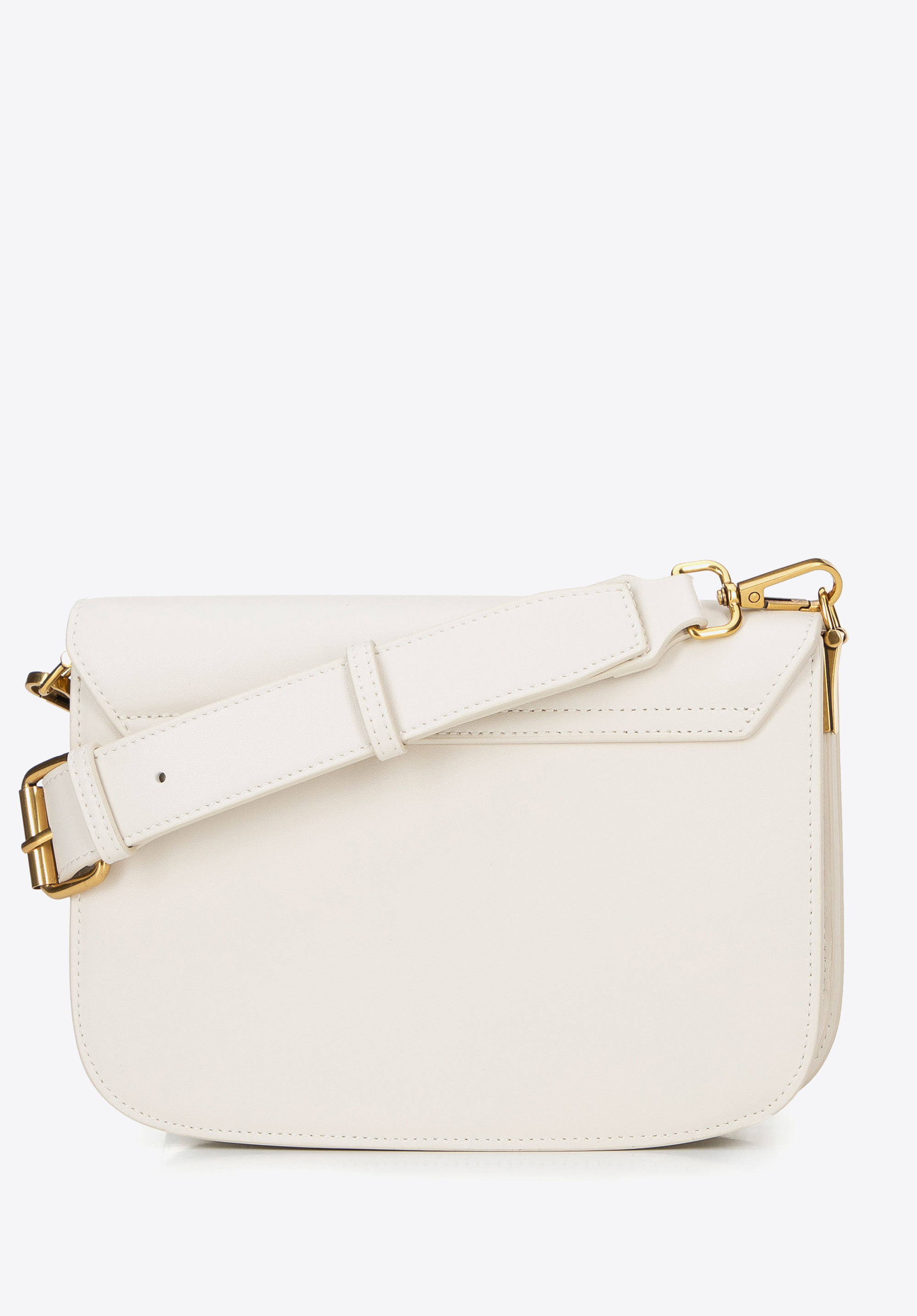 Kisméretű bőr crossbody táska, krém, 100-4E-215-0, Fénykép 1