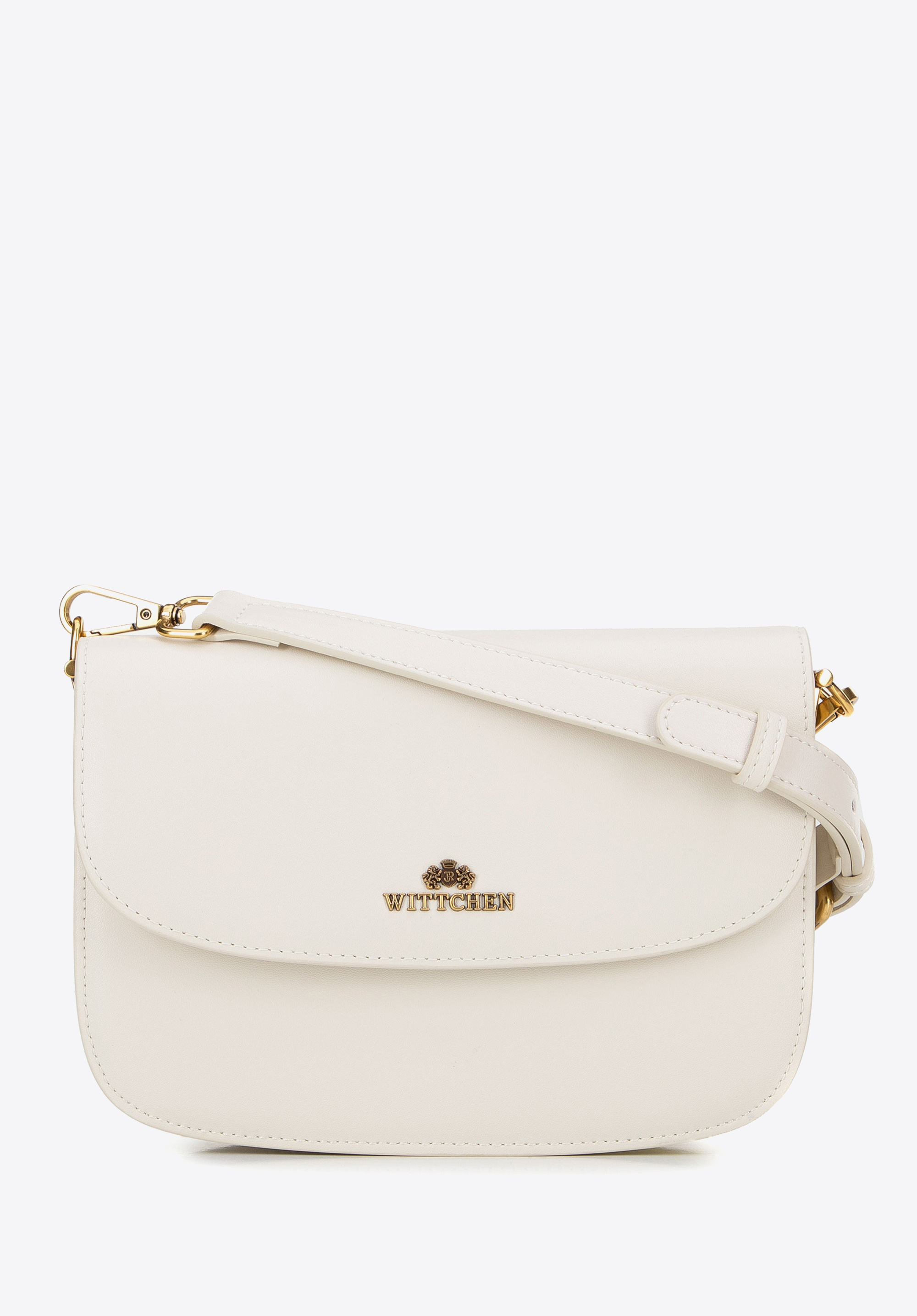 Mini bőr crossbody táska, krém, 100-4E-214-0, Fénykép 1