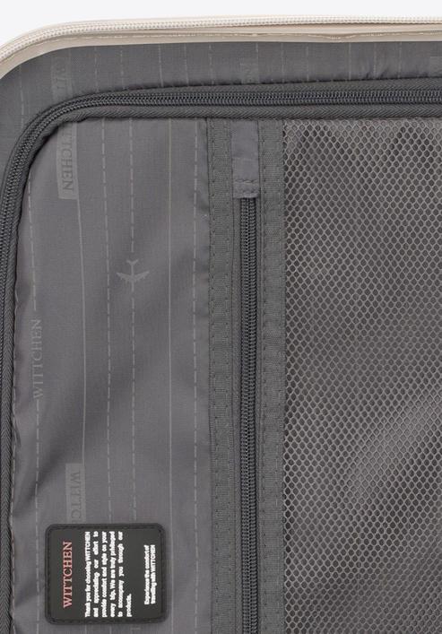 Polikarbonát kis kabin bőrönd, krém, 56-3P-111-95, Fénykép 7