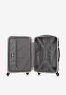 Polikarbonát közepes méretű bőrönd, krém, 56-3P-112-35, Fénykép 5