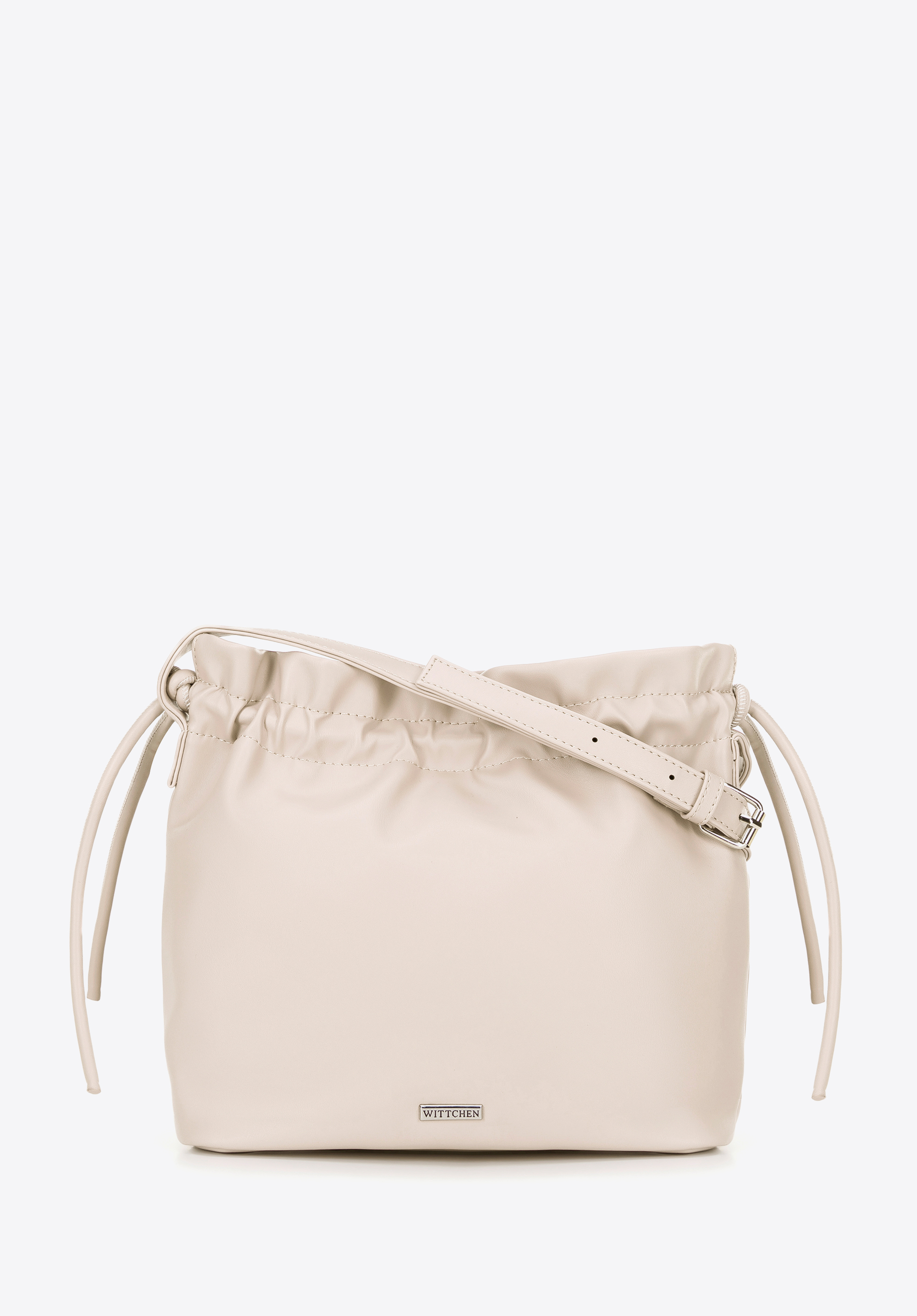 Dámská crossbody kabelka s ozdobnými detaily, krémová, 100-4Y-435-9, Obrázek 1