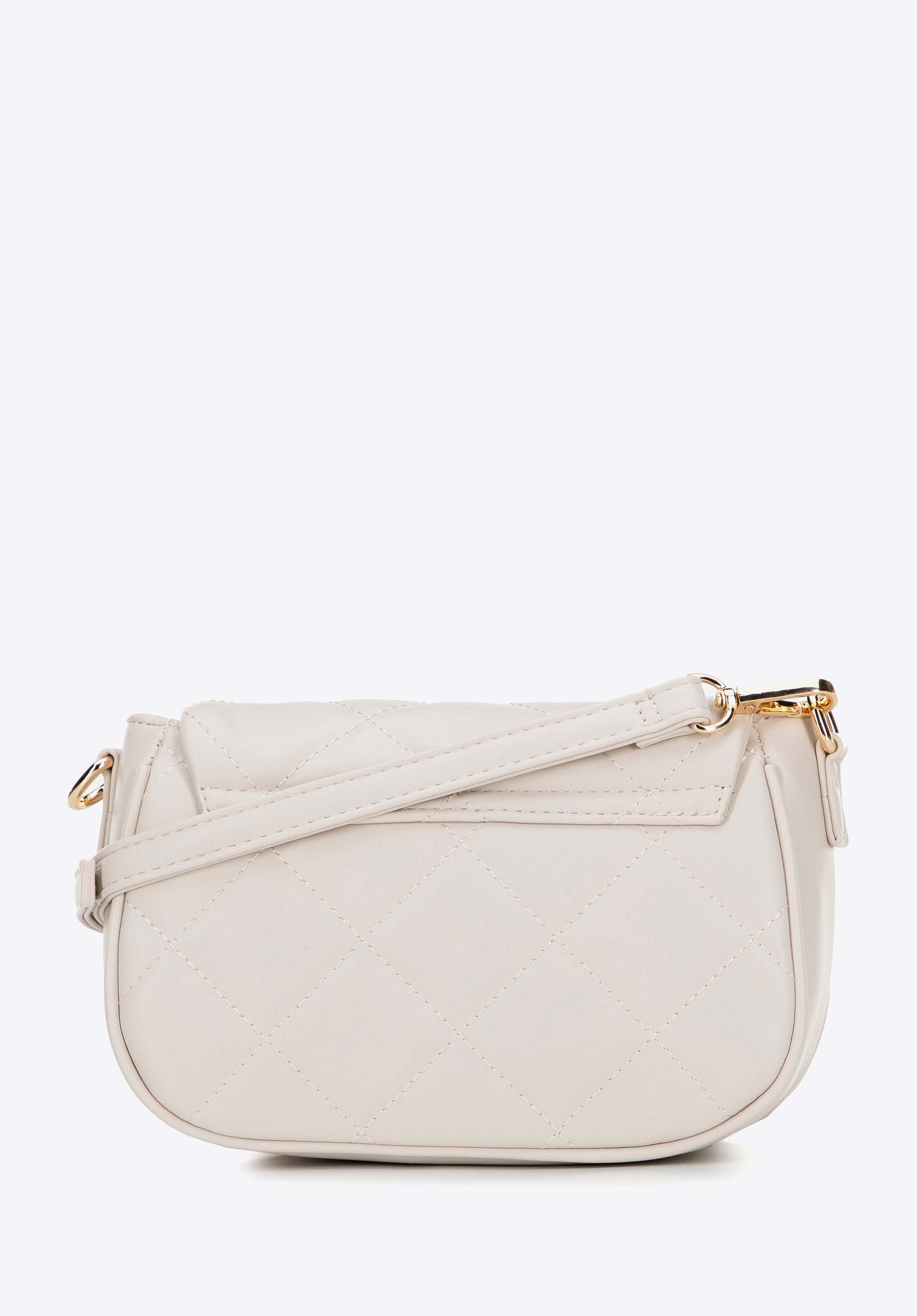 Dámská prošívaná crossbody kabelka z umělé kůže, krémová, 29-4Y-609-0, Obrázek 1