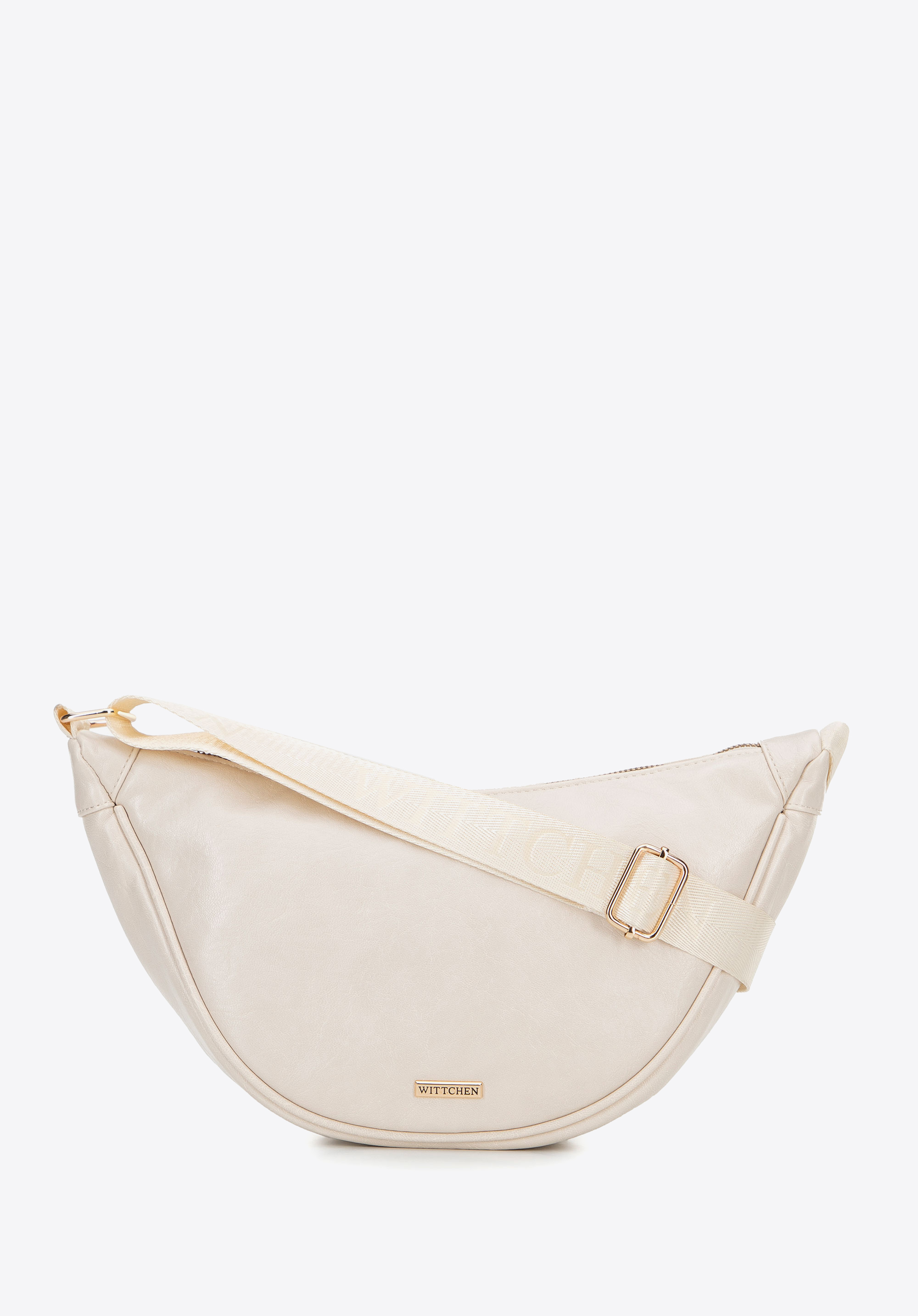 Dámska taška na bagetu, krémová, 100-4Y-421-0, Obrázok 1