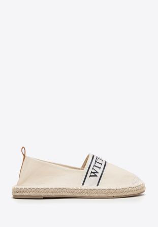 Dámské espadrilky s lemem WITTCHEN, krémová, 98-DP-802-9-38, Obrázek 1