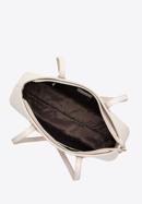 Kožená kabelka s malými nýtky, krémová, 98-4E-608-1, Obrázek 4