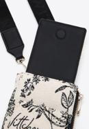 Dámská mini kabelka s pouzdrem, krémově černá, 97-2E-506-X4, Obrázek 6