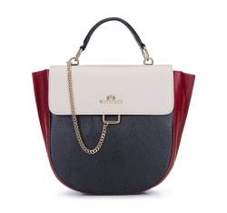 Dámská kabelka, krémovo-červená, 93-4E-306-13, Obrázek 1