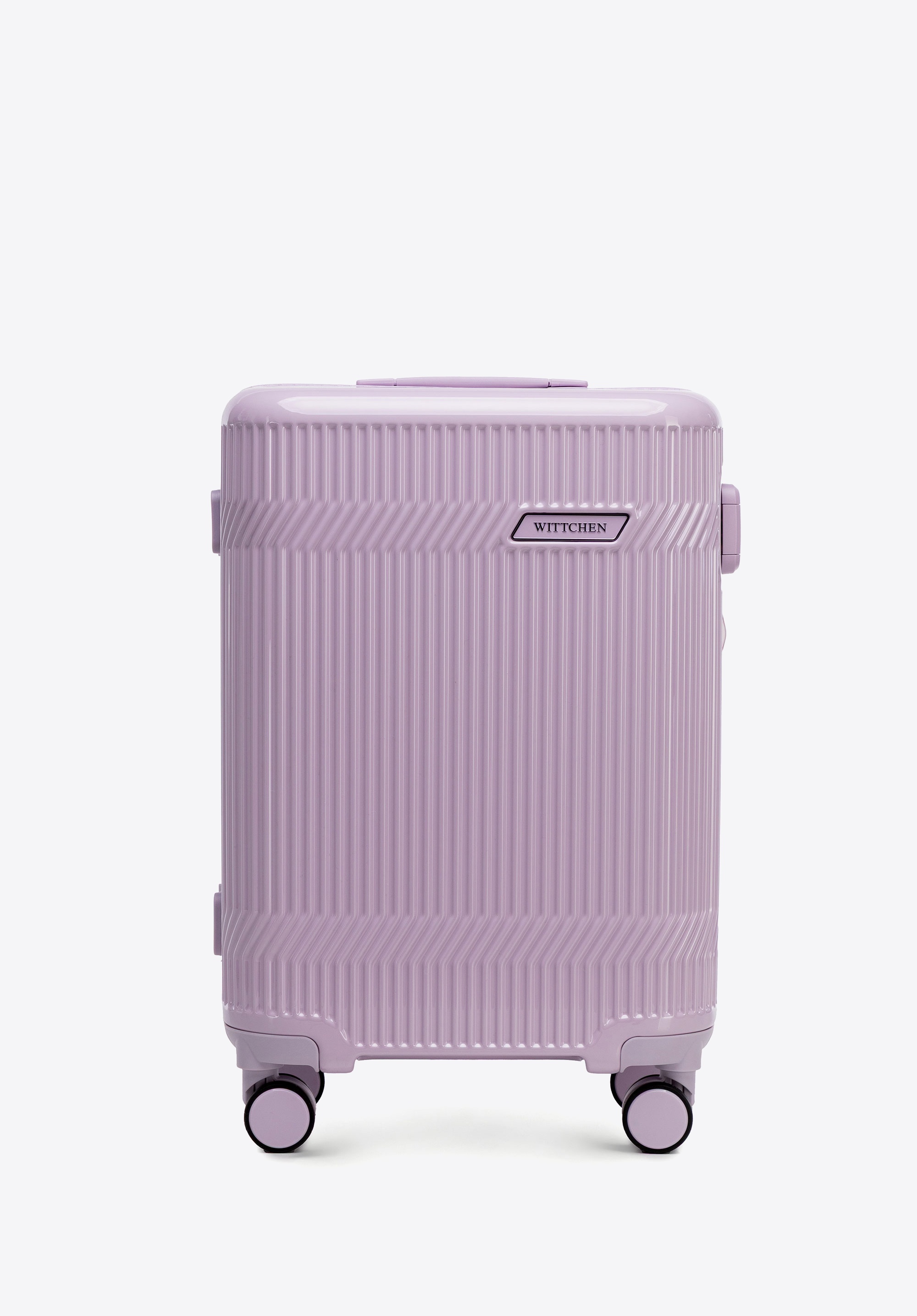 Kabinenkoffer aus Polycarbonat mit glänzender Oberfläche, Lavendel, 56-3P-011-24, Bild 1